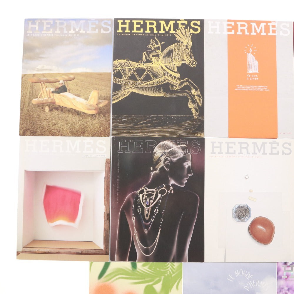 ■ HERMES エルメス 本 雑誌 カタログ パンフレット 13点セット まとめ売り エルメスの世界 Le Monde SAUT HERMES Avec Elle