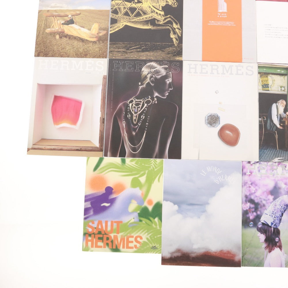 ■ HERMES エルメス 本 雑誌 カタログ パンフレット 13点セット まとめ売り エルメスの世界 Le Monde SAUT HERMES Avec Elle