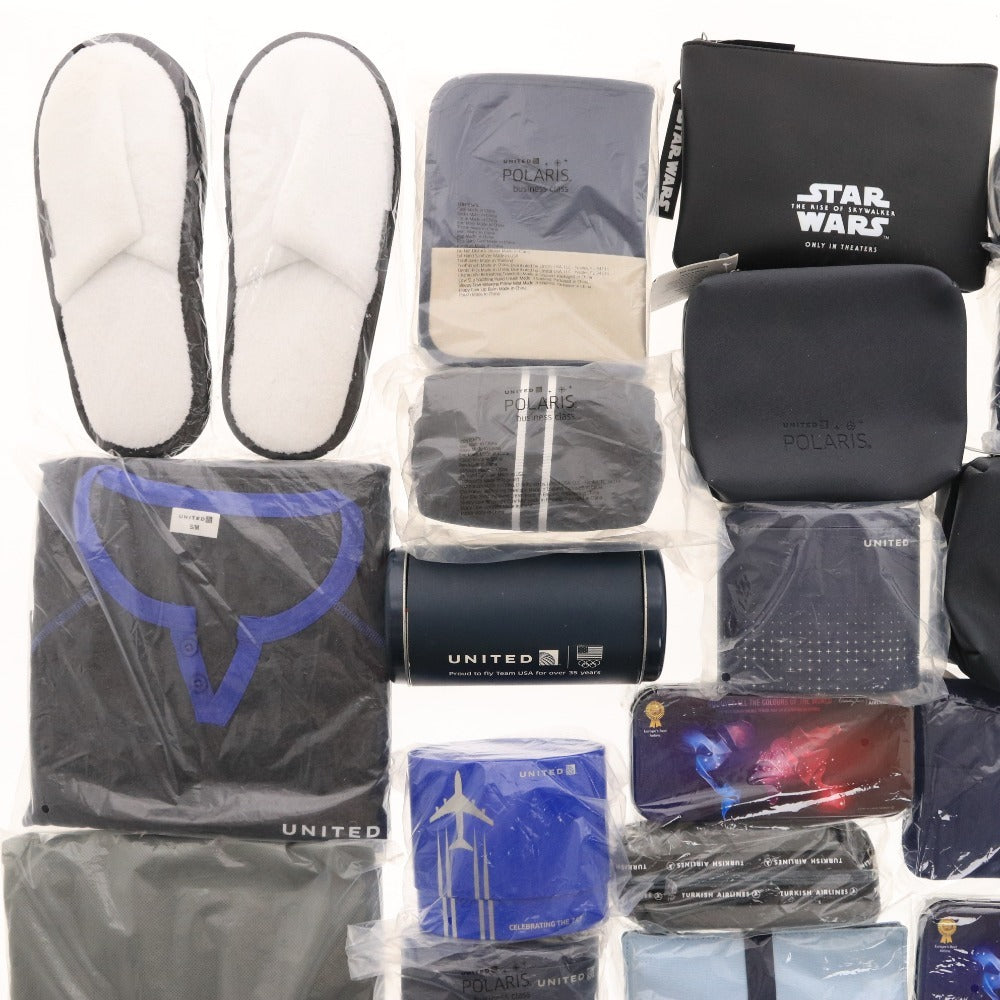 ■ ユナイテッド航空 ANA ターキッシュエアラインズ カタール航空 等 アメニティ グッズ 等 大量セット まとめ売り 非売品 新品 未使用