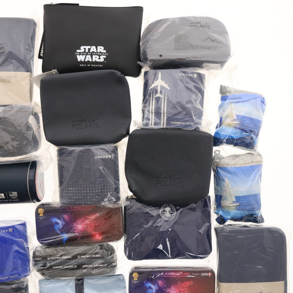 ■ ユナイテッド航空 ANA ターキッシュエアラインズ カタール航空 等 アメニティ グッズ 等 大量セット まとめ売り 非売品 新品 未使用