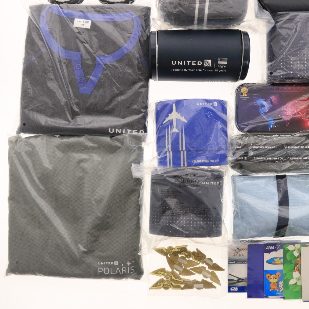■ ユナイテッド航空 ANA ターキッシュエアラインズ カタール航空 等 アメニティ グッズ 等 大量セット まとめ売り 非売品 新品 未使用