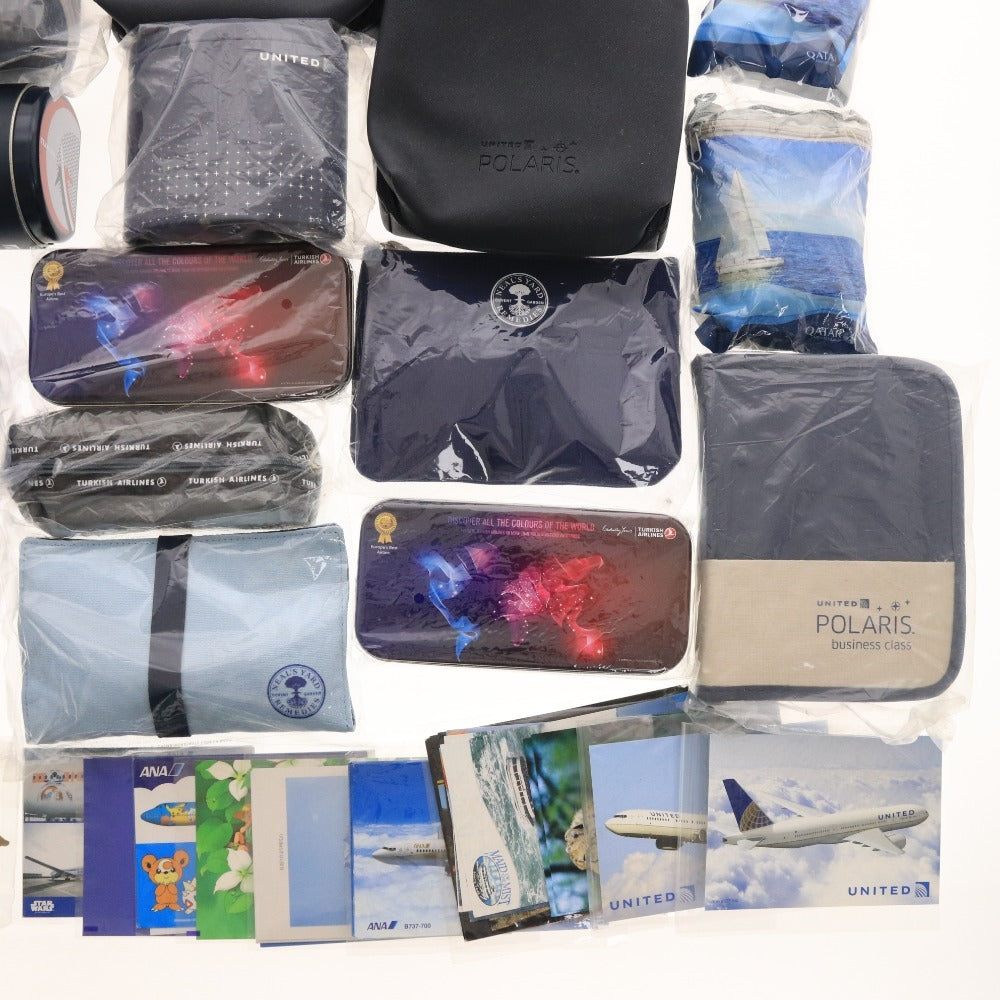 ■ ユナイテッド航空 ANA ターキッシュエアラインズ カタール航空 等 アメニティ グッズ 等 大量セット まとめ売り 非売品 新品 未使用