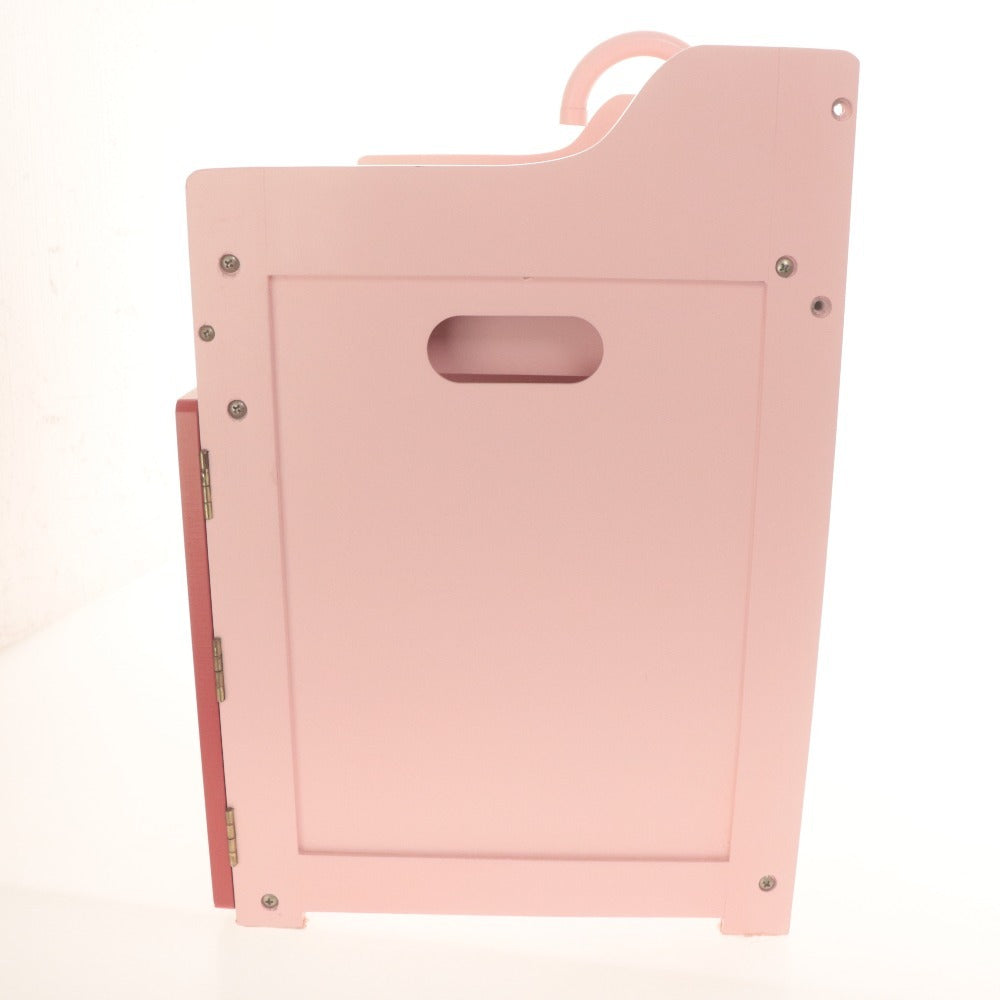 ■ マザーガーデン ままごとキッチンセット おもちゃ 野いちご 木製 鍋 包丁 まな板 等 ピンク レッド