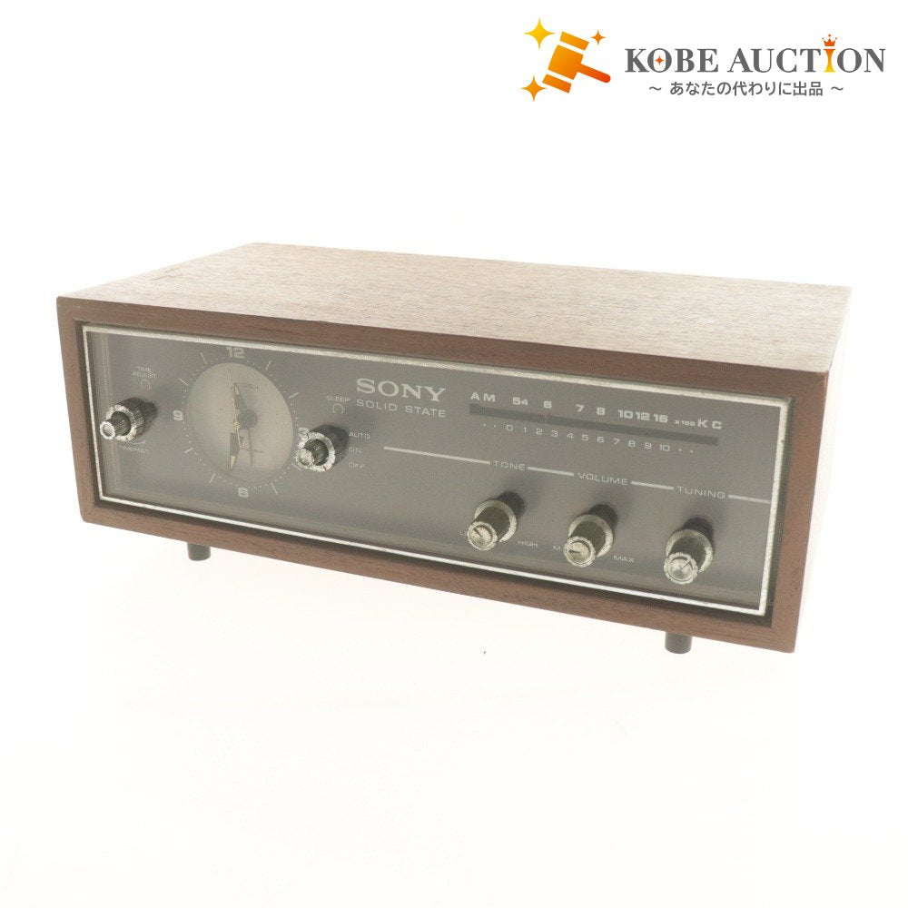 ■ SONY ソニー AMラジオ 時計 8RC-49 1967年 木製 ヴィンテージ クロックラジオ 昭和レトロ 動作確認済み