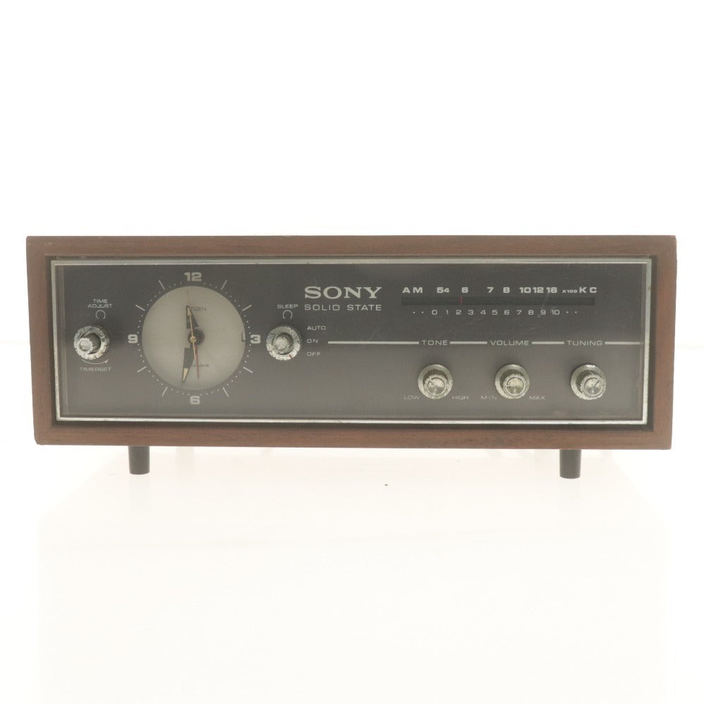 ■ SONY ソニー AMラジオ 時計 8RC-49 1967年 木製 ヴィンテージ クロックラジオ 昭和レトロ 動作確認済み