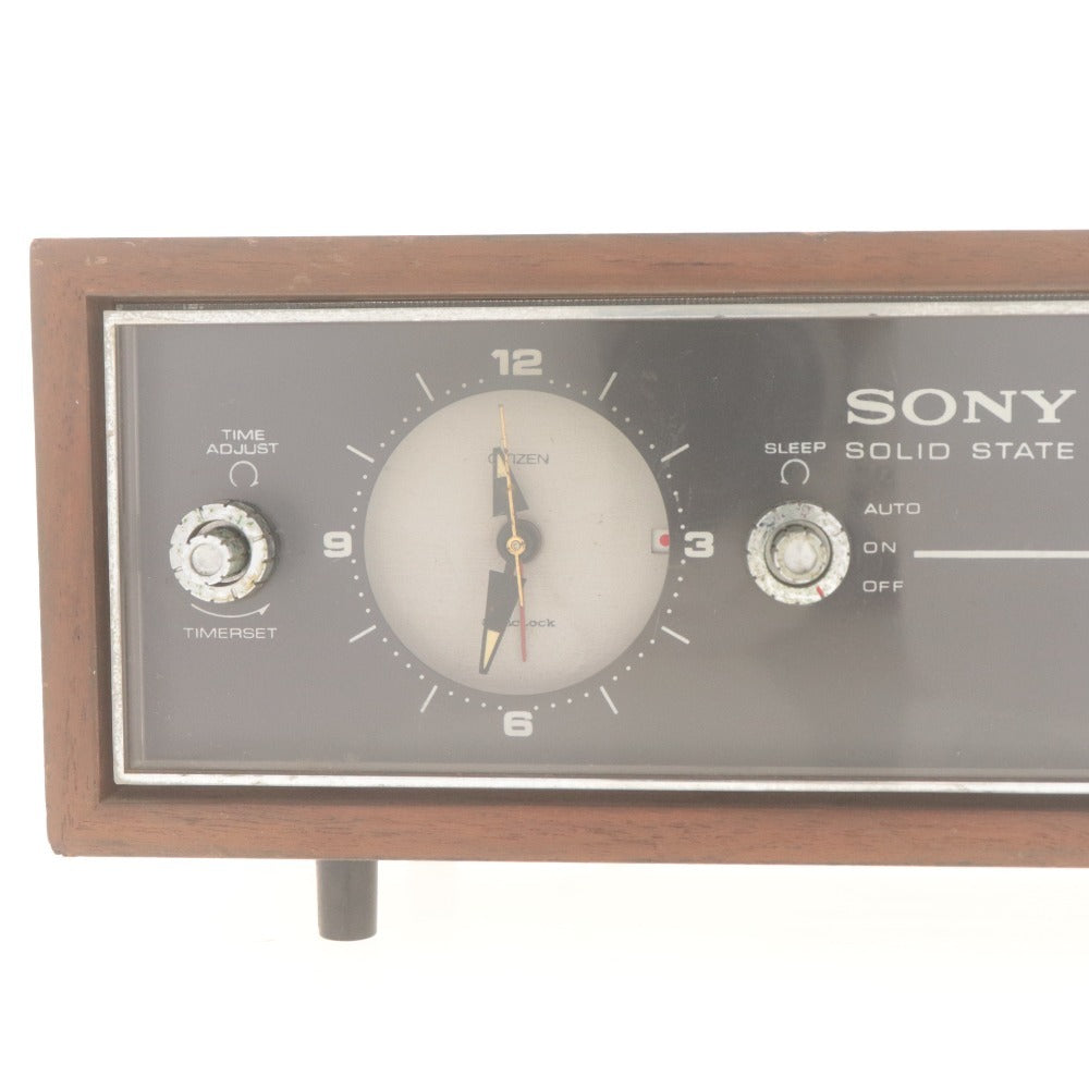 ■ SONY ソニー AMラジオ 時計 8RC-49 1967年 木製 ヴィンテージ クロックラジオ 昭和レトロ 動作確認済み