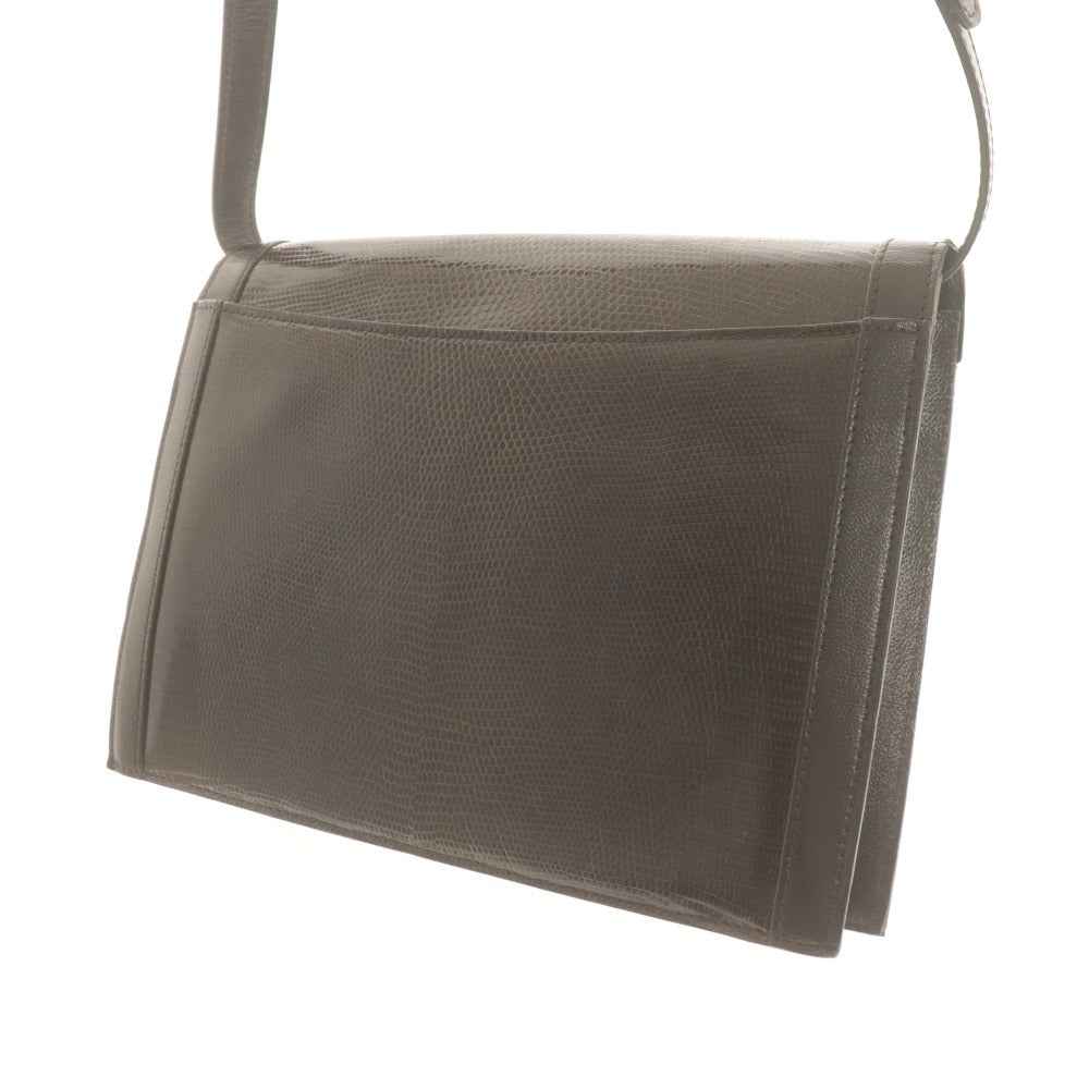 ■ Yves Saint Laurent イヴサンローラン ショルダーバッグ 鞄 革 レザー Yデザイン ヴィンテージ メンズ レディース ダークブラウン