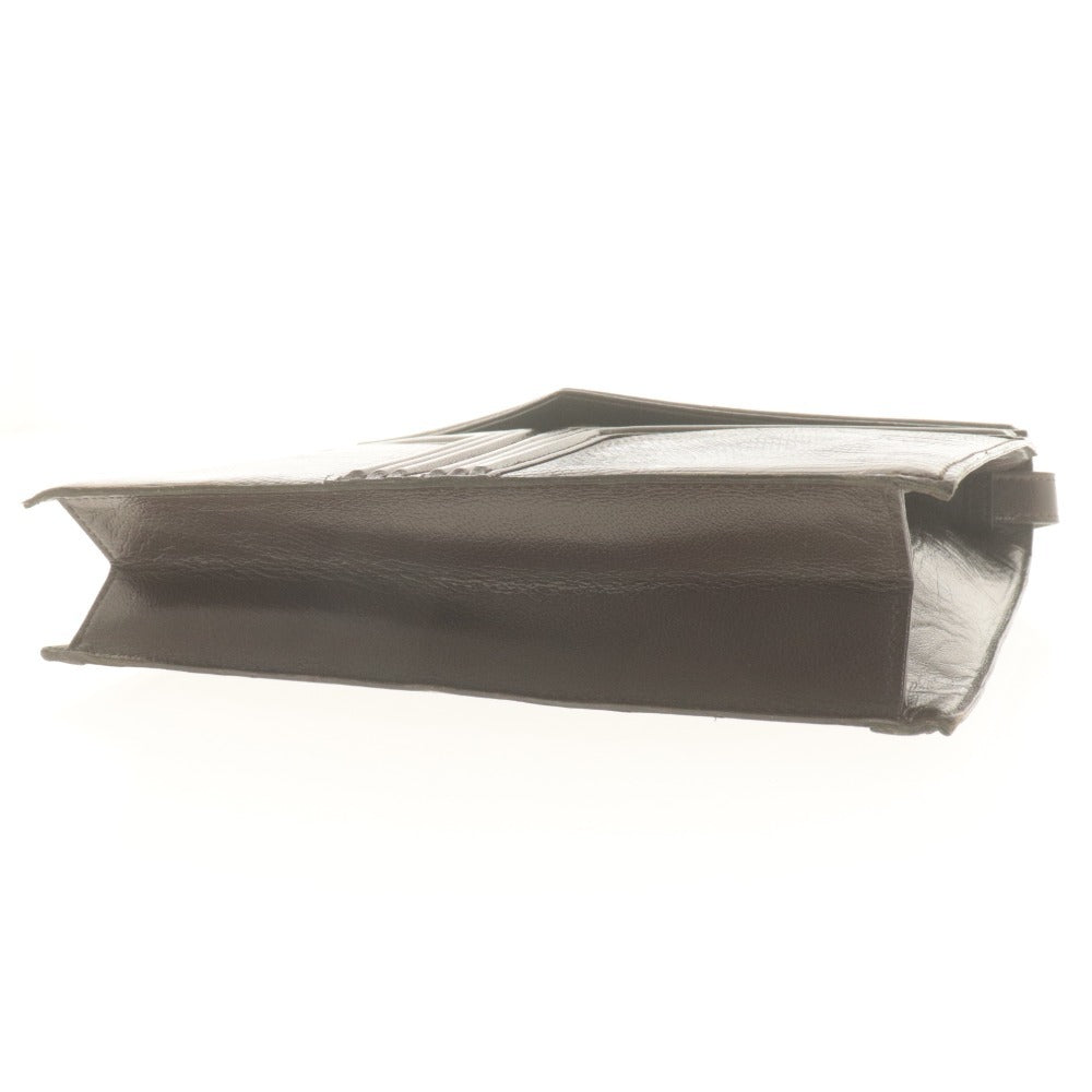 ■ Yves Saint Laurent イヴサンローラン ショルダーバッグ 鞄 革 レザー Yデザイン ヴィンテージ メンズ レディース ダークブラウン