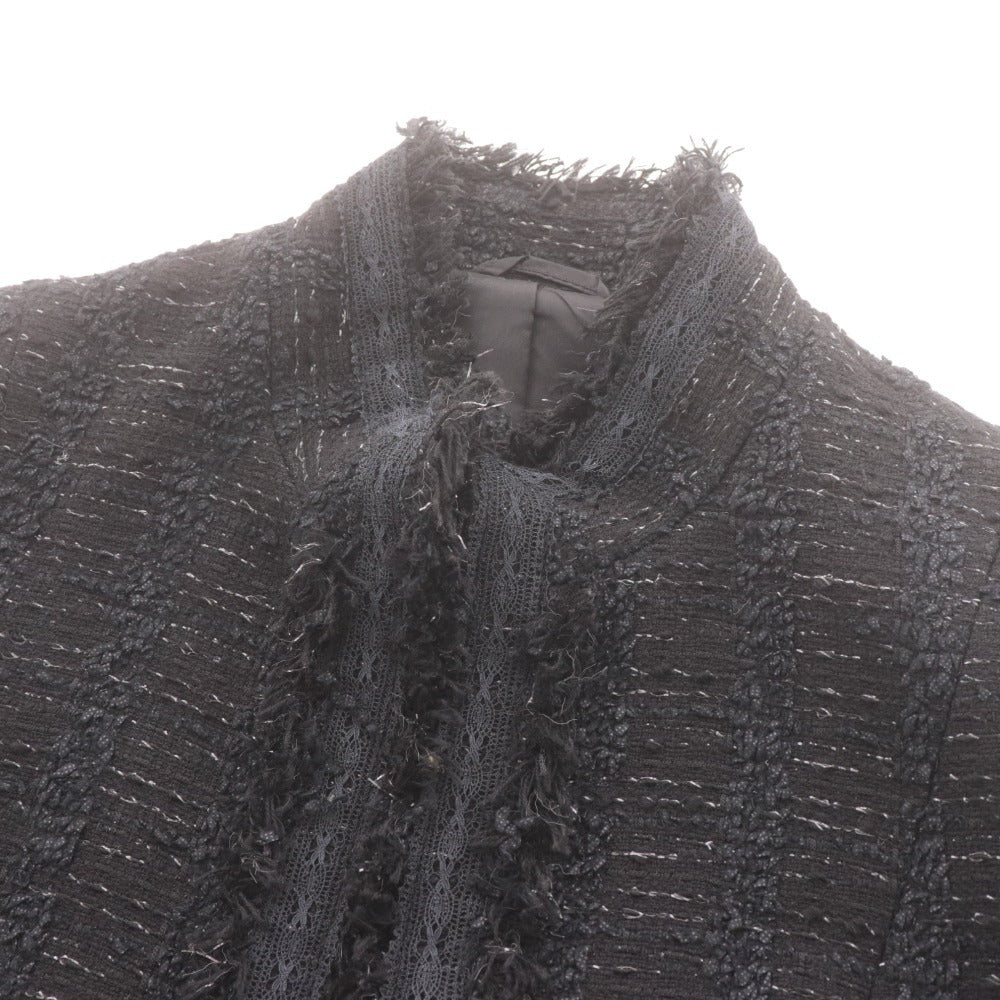 ■ アナイ セットアップ ジャケット タイトスカート トップス ボトムス ツイード レディース 38 ブラック