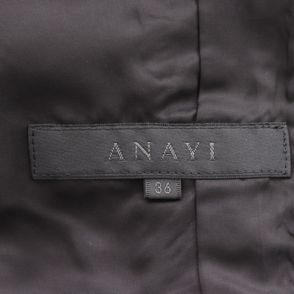 ■ アナイ セットアップ ジャケット タイトスカート トップス ボトムス ツイード レディース 38 ブラック