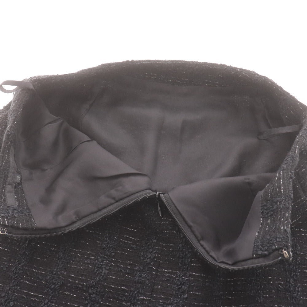 ■ アナイ セットアップ ジャケット タイトスカート トップス ボトムス ツイード レディース 38 ブラック