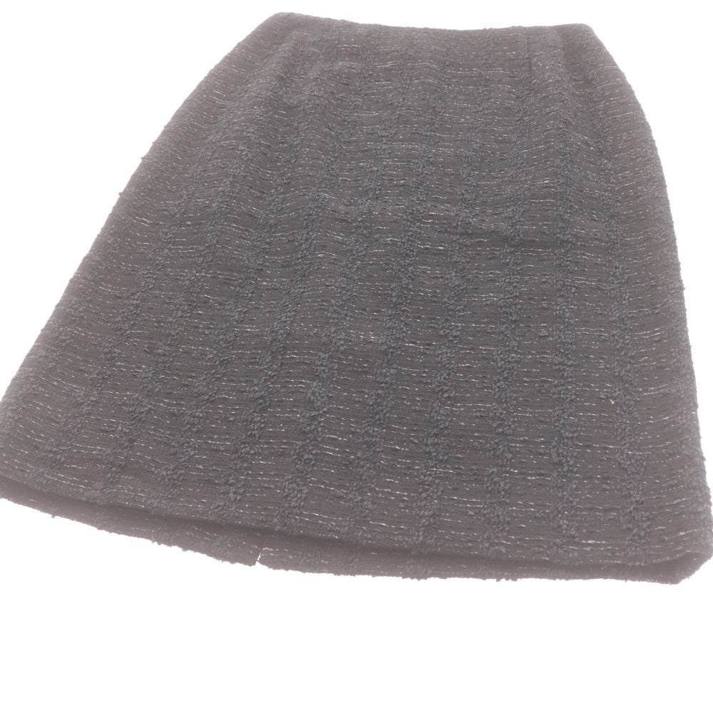 ■ アナイ セットアップ ジャケット タイトスカート トップス ボトムス ツイード レディース 38 ブラック