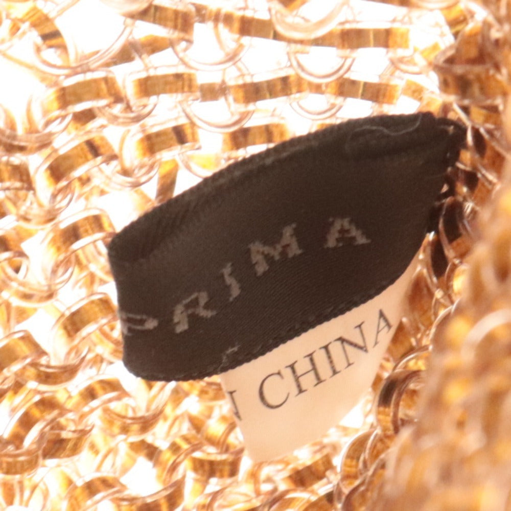 ■ Anteprima Wire Bag Handbag Flower Women's Gold Brown with Pouch