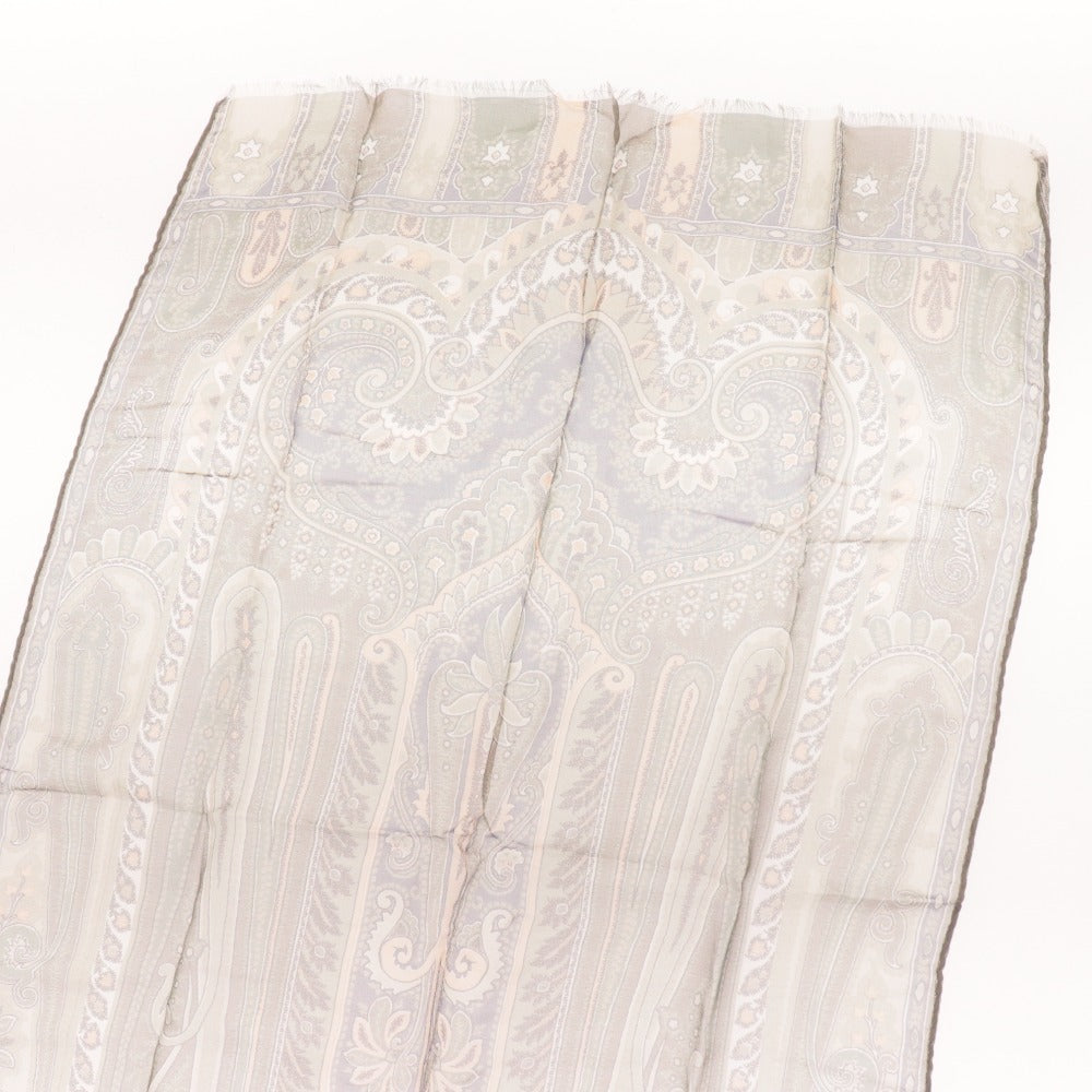 ■ エトロ スカーフ ファッション小物 ペイズリー レディース グリーン系 袋付き