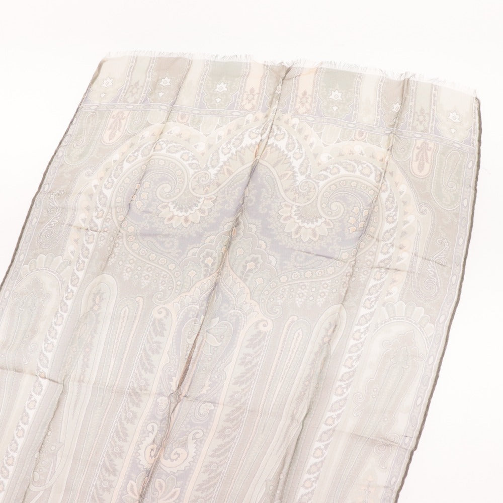 ■ エトロ スカーフ ファッション小物 ペイズリー レディース グリーン系 袋付き