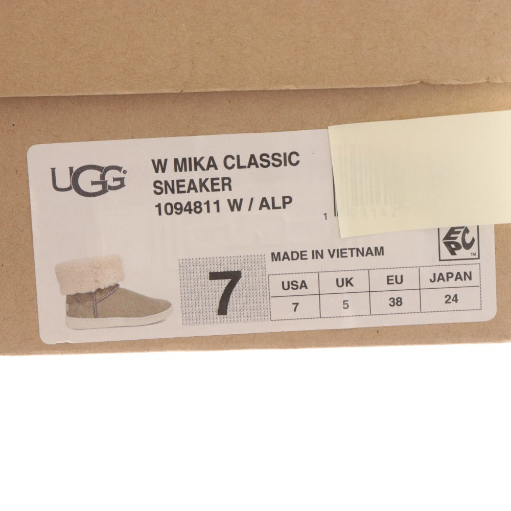 ■ アグ UGG ブーツ 靴 ミカクラシックスニーカー レディース 24cm グレー 箱付き