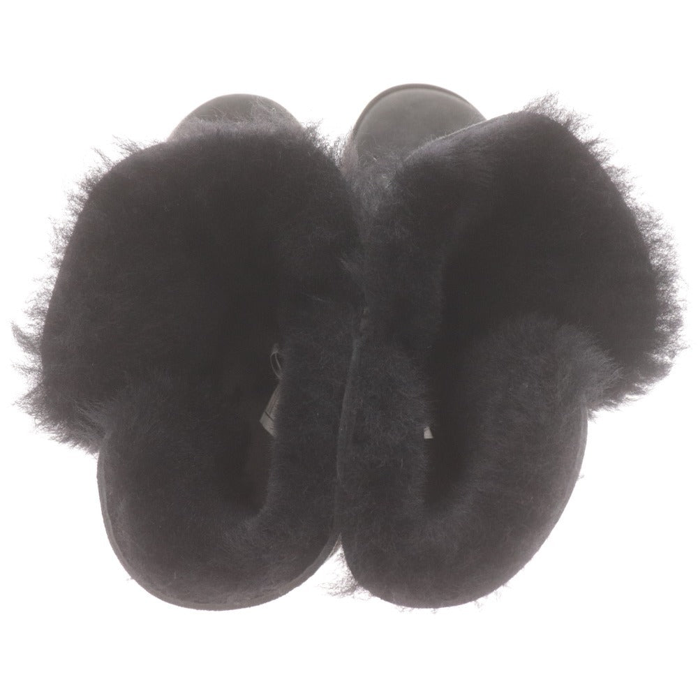 ■ アグ UGG ブーツ 靴 ベイリー ボタン ブリング スワロフスキー ラインストーン レディース 24cm ブラック 箱付き