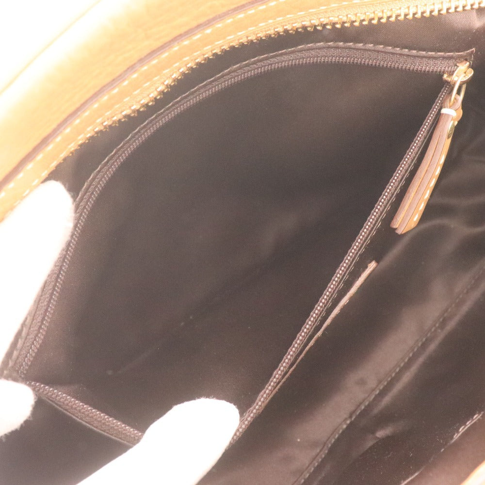 ■ Coach handbag, mini Boston bag, women's, beige, with accessories