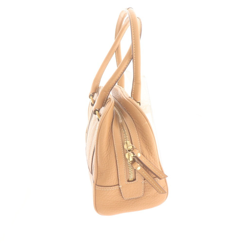 ■ Coach handbag, mini Boston bag, women's, beige, with accessories