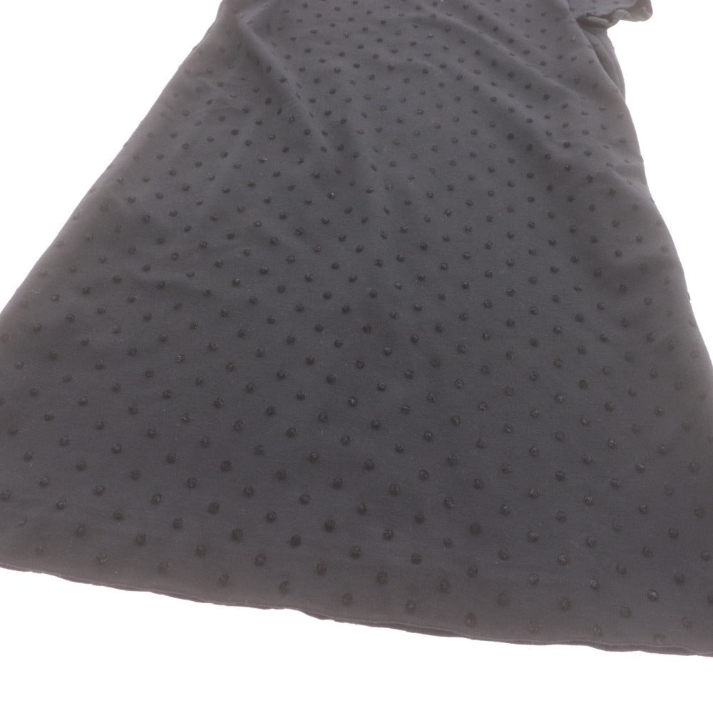 ■ ケイトスペード ワンピース ノースリーブ トップス ボトムス ドット ひざ丈 レディース S ブラック ベルト付き