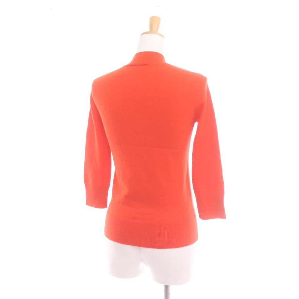 ■ ケイトスペード ニット セーター 長袖 トップス リボン レディース XS オレンジ