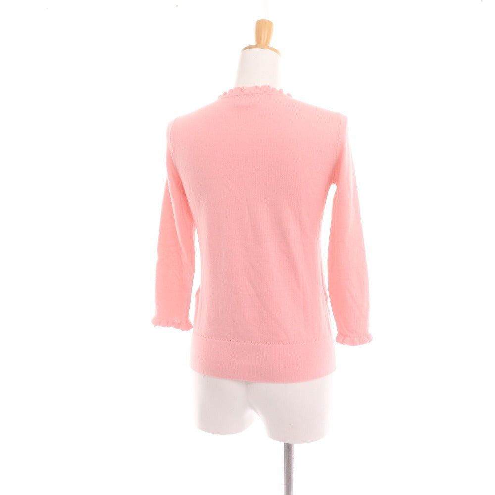 ■ ケイトスペード ニット セーター 長袖 トップス フリル レディース XS ピンク