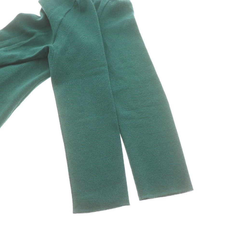 ■ エムズグレイシー ニット セーター 長袖 トップス ハイネック フラワー レディース 38 （M相当） グリーン