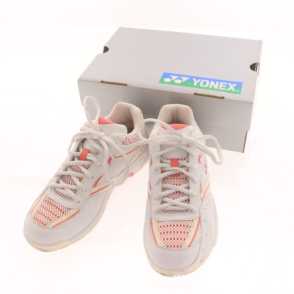 ■ ヨネックス テニスシューズ SHT-214L 靴 レディース 24cm ホワイト ピンク 箱付き