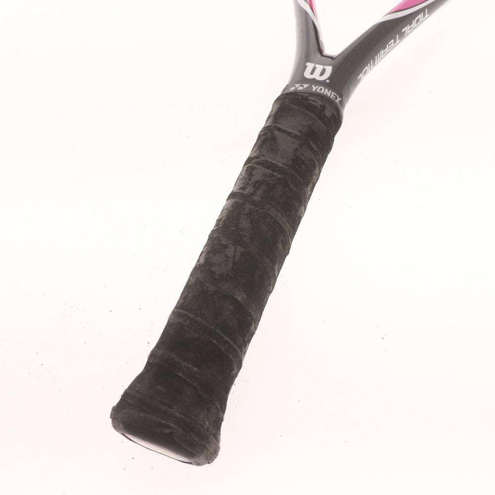 ■ ウィルソン テニスラケット TADAL TEAM 110L 硬式テニス G1 ホワイト ブラック パープル 袋付き