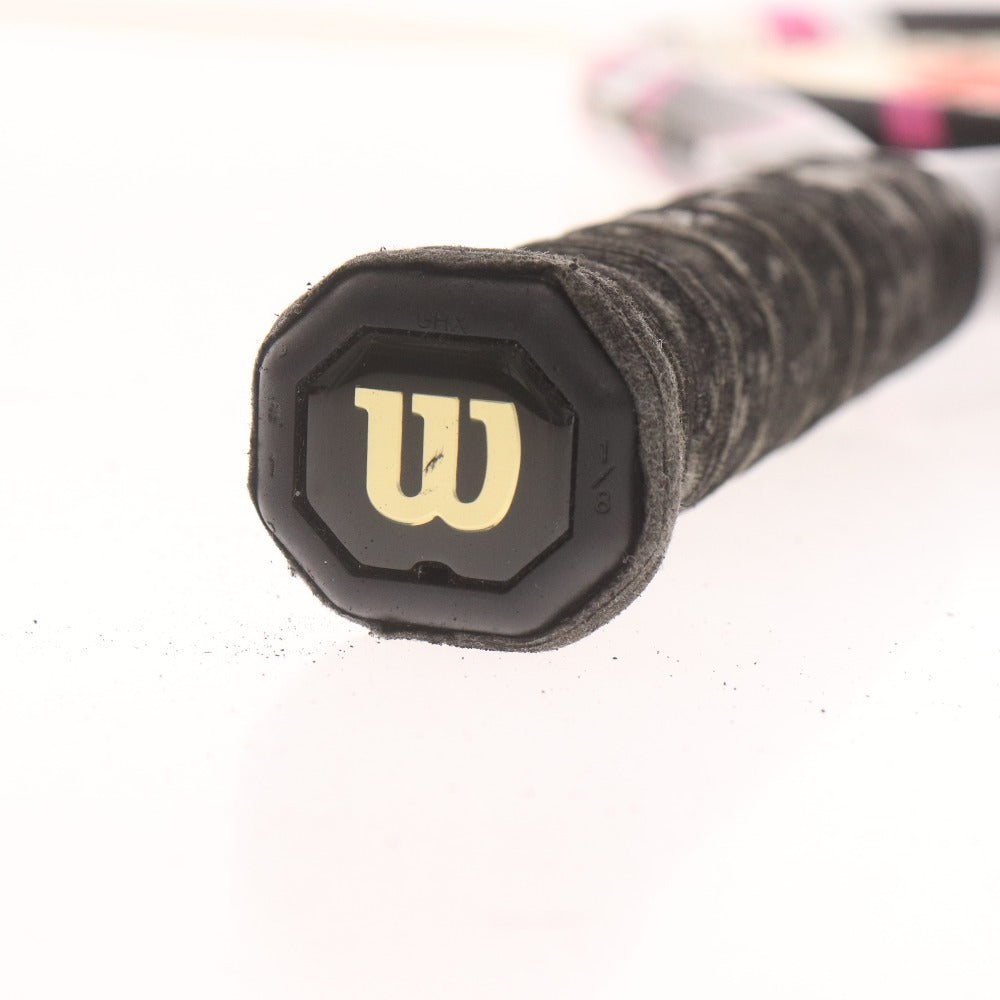 ■ ウィルソン テニスラケット TADAL TEAM 110L 硬式テニス G1 ホワイト ブラック パープル 袋付き