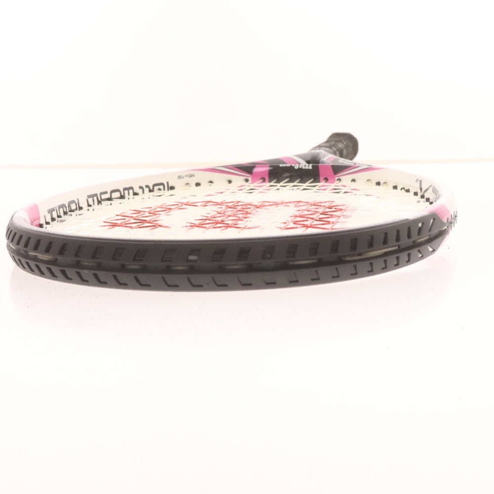 ■ ウィルソン テニスラケット TADAL TEAM 110L 硬式テニス G1 ホワイト ブラック パープル 袋付き