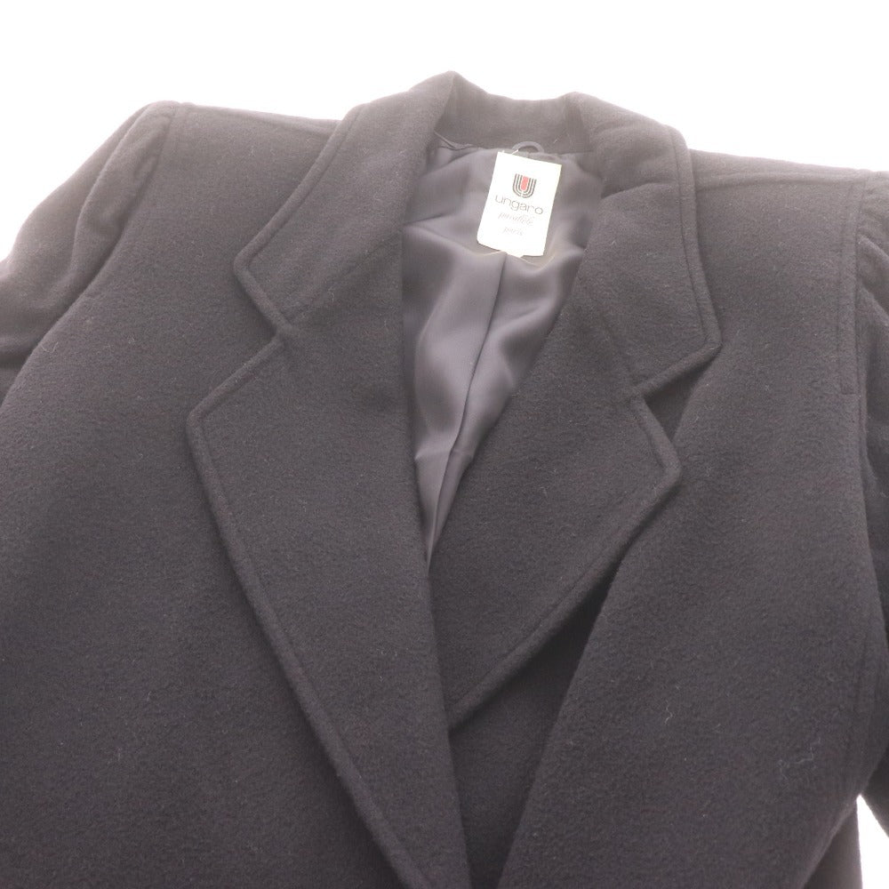 ■ ウンガロ コート アウター ロング レディース 9 ブラック