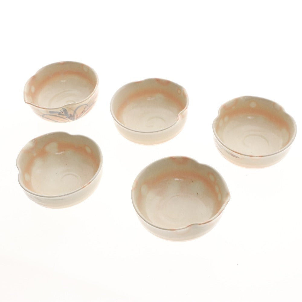 ■ 青華水鳥 龍泉造 お茶呑茶碗 湯呑 汲出し 和食器 セット まとめ売り 木箱付き 未使用