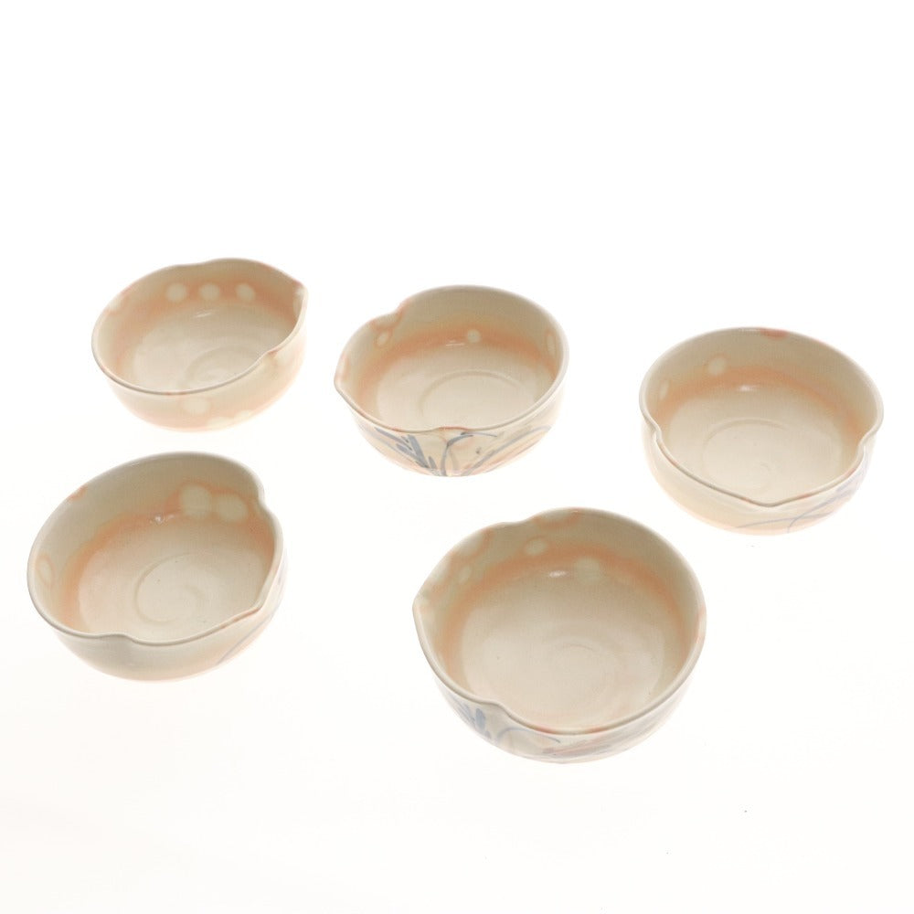 ■ 青華水鳥 龍泉造 お茶呑茶碗 湯呑 汲出し 和食器 セット まとめ売り 木箱付き 未使用