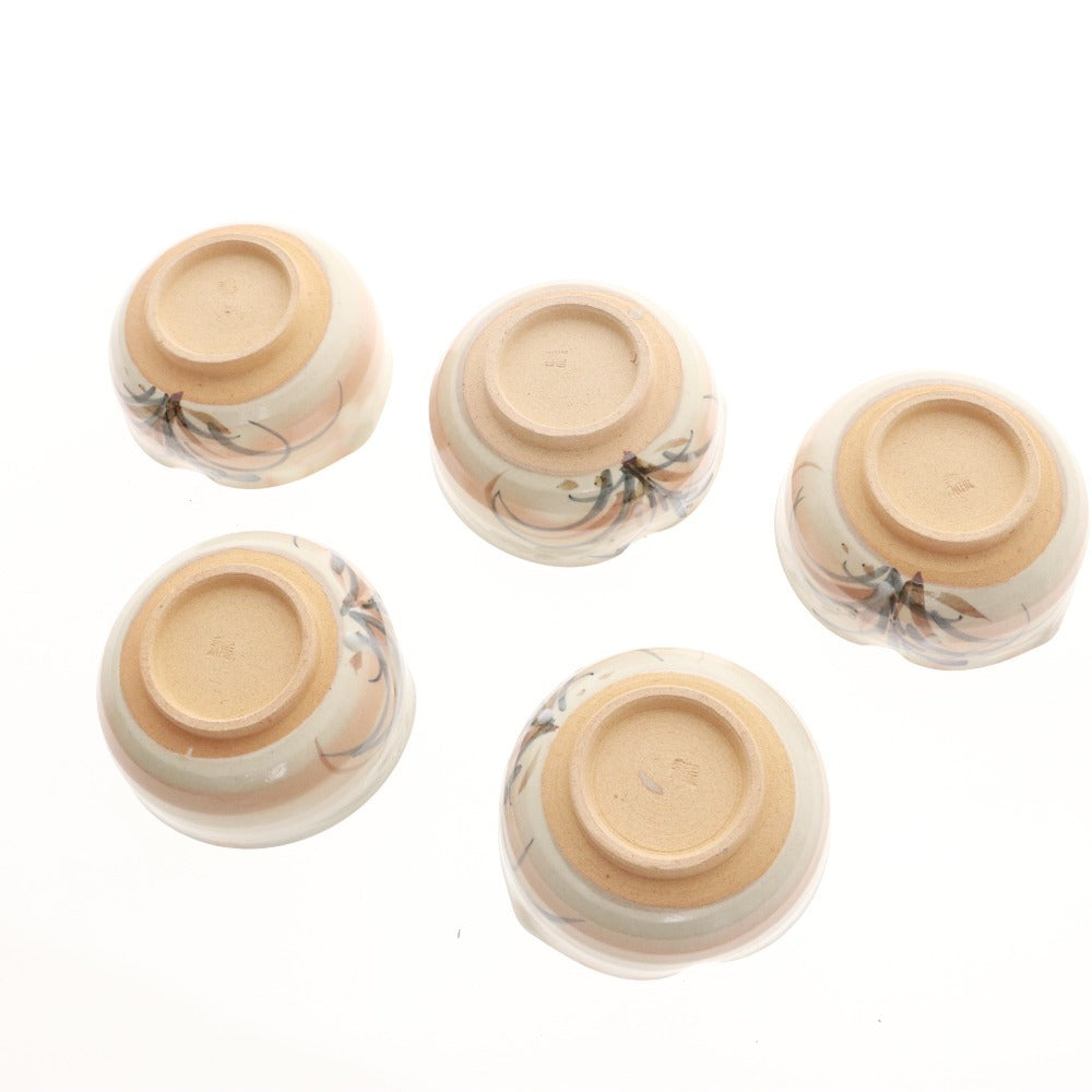 ■ 青華水鳥 龍泉造 お茶呑茶碗 湯呑 汲出し 和食器 セット まとめ売り 木箱付き 未使用