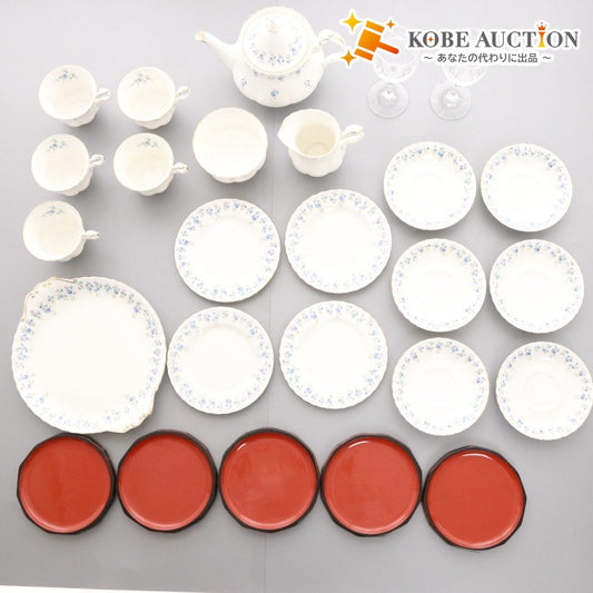 ■ ロイヤルアルバート 他 食器 セット まとめ売り ティーカップ ソーラー 平皿 ティーポット プレート ケーキ皿 等