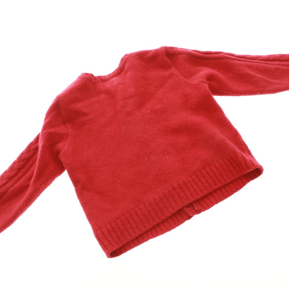 ■ バーバリー ロンドン ニットカーディガン 長袖 BB647-265-16 トップス キッズ 90 レッド