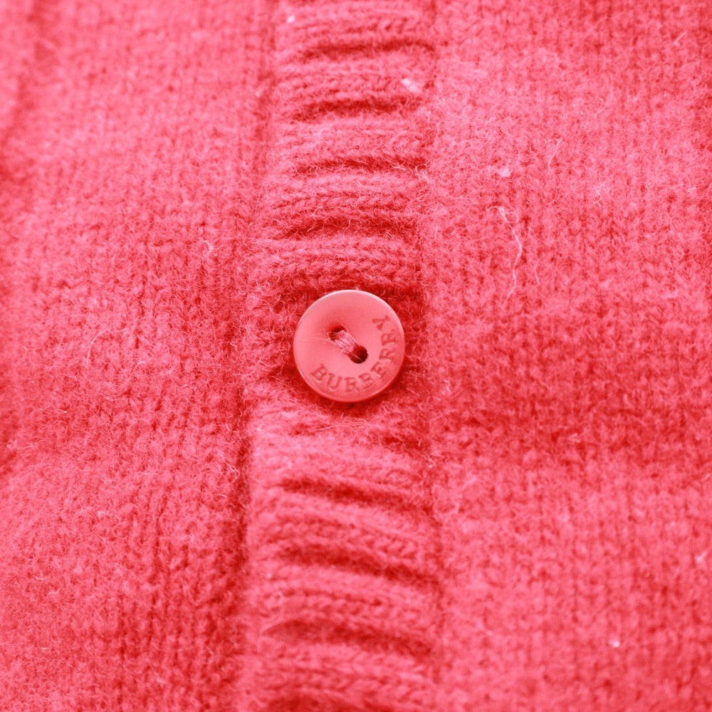 ■ バーバリー ロンドン ニットカーディガン 長袖 BB647-265-16 トップス キッズ 90 レッド