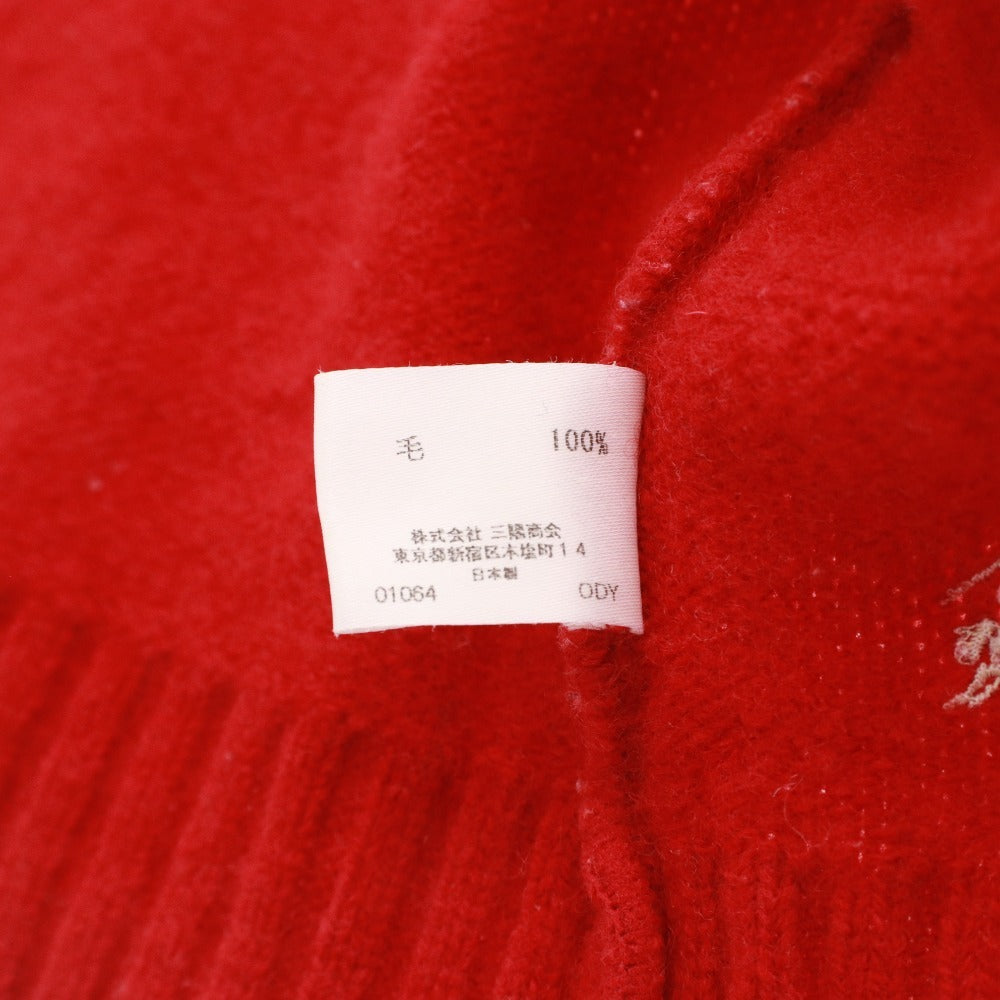 ■ バーバリー ロンドン ニットカーディガン 長袖 BB647-265-16 トップス キッズ 90 レッド