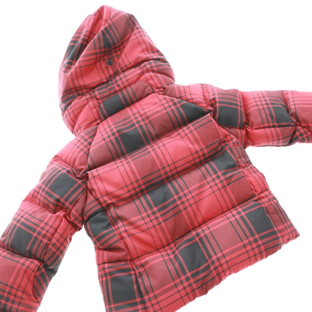 ■ Ralph Lauren Down Jacket, Long Sleeve, Check Pattern, Kids, Girls, Boys, Size 100/56, 3/3T, Red