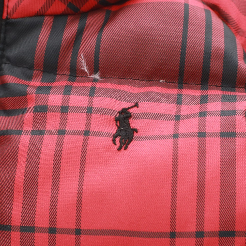 ■ Ralph Lauren Down Jacket, Long Sleeve, Check Pattern, Kids, Girls, Boys, Size 100/56, 3/3T, Red