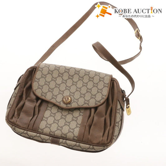 ■ グッチ ショルダーバッグ 鞄 GGプラス ヴィンテージ オールド レディース ベージュ系