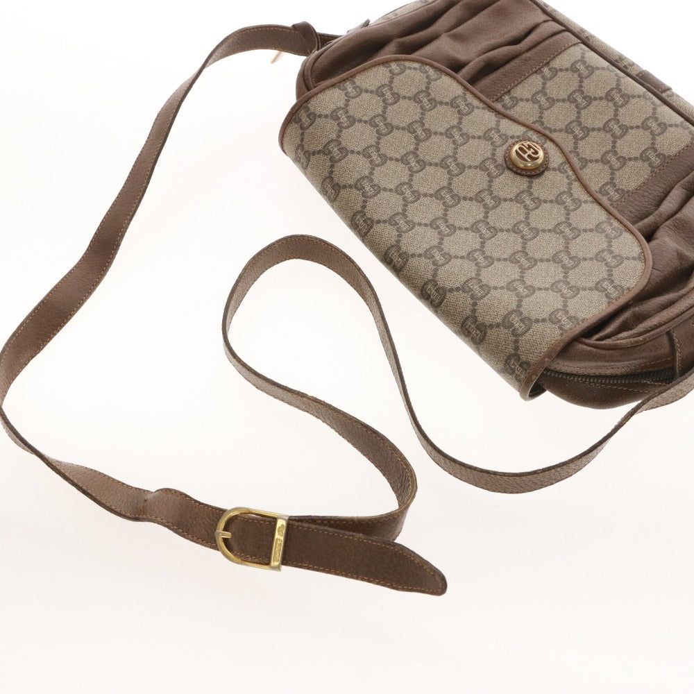 ■ グッチ ショルダーバッグ 鞄 GGプラス ヴィンテージ オールド レディース ベージュ系