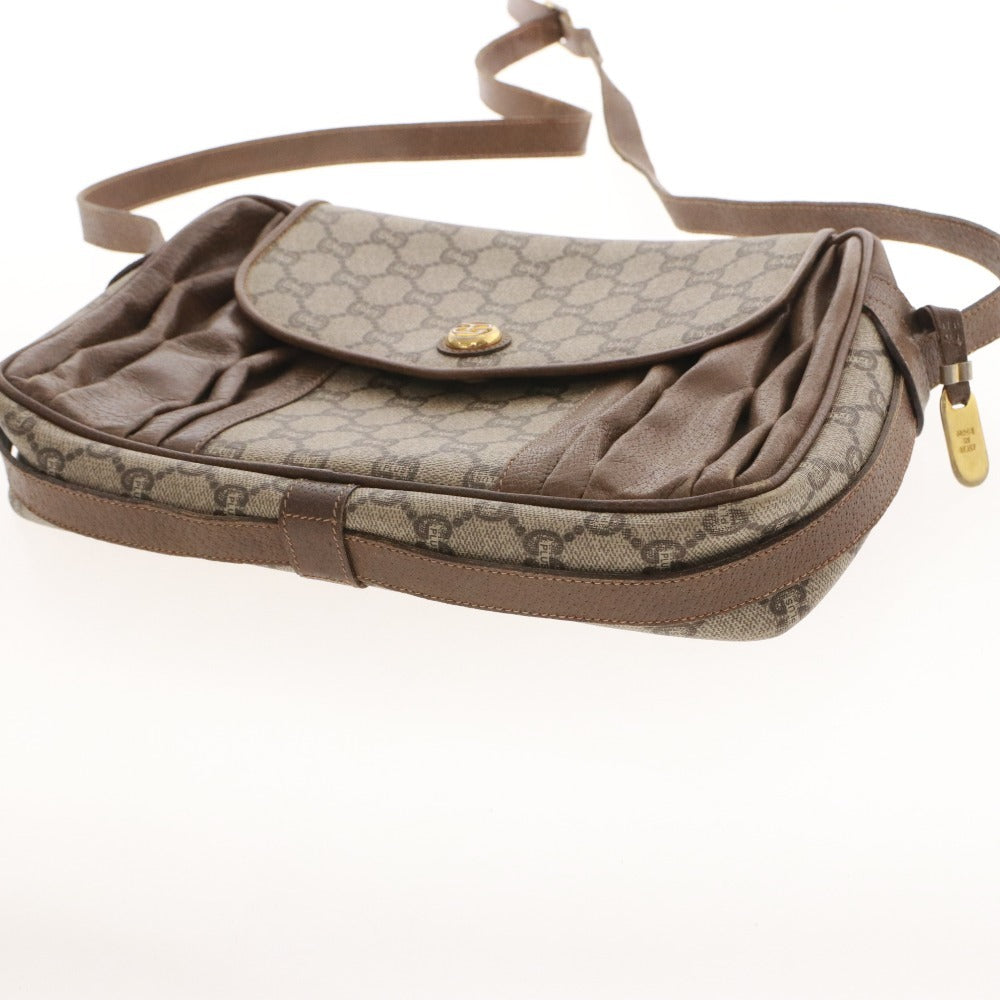 ■ グッチ ショルダーバッグ 鞄 GGプラス ヴィンテージ オールド レディース ベージュ系