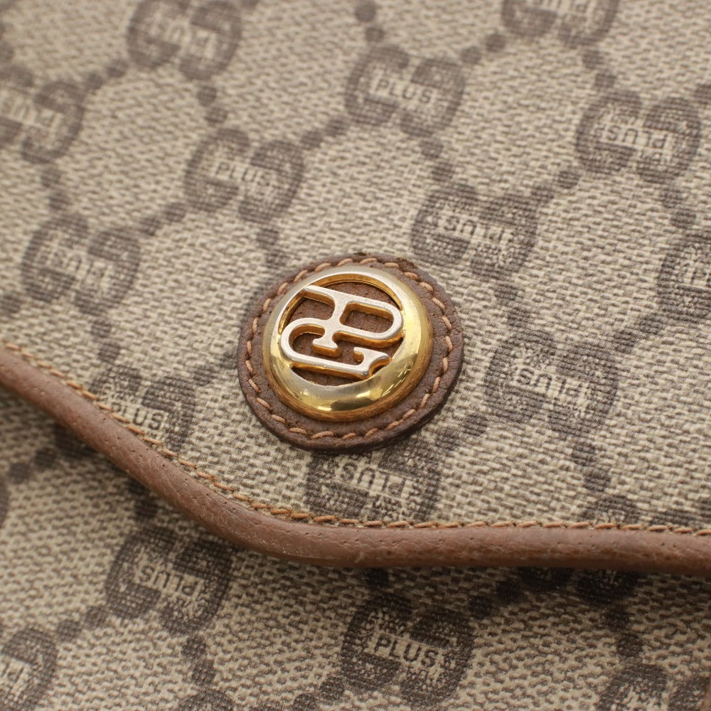 ■ グッチ ショルダーバッグ 鞄 GGプラス ヴィンテージ オールド レディース ベージュ系