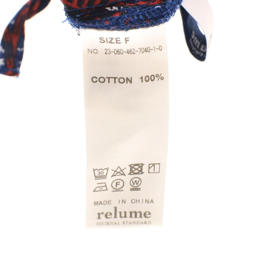 ■ JOURNAL STANDARD relume ジャーナルスタンダード レリューム スカート ボトムス 総柄 レディース F ネイビー レッド
