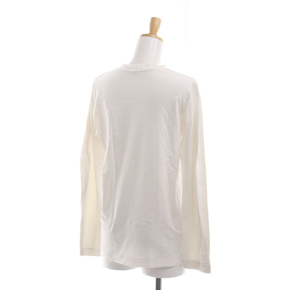 ■ ロエフ カットソー 長袖 トップス 無地 シンプル レディース ホワイト