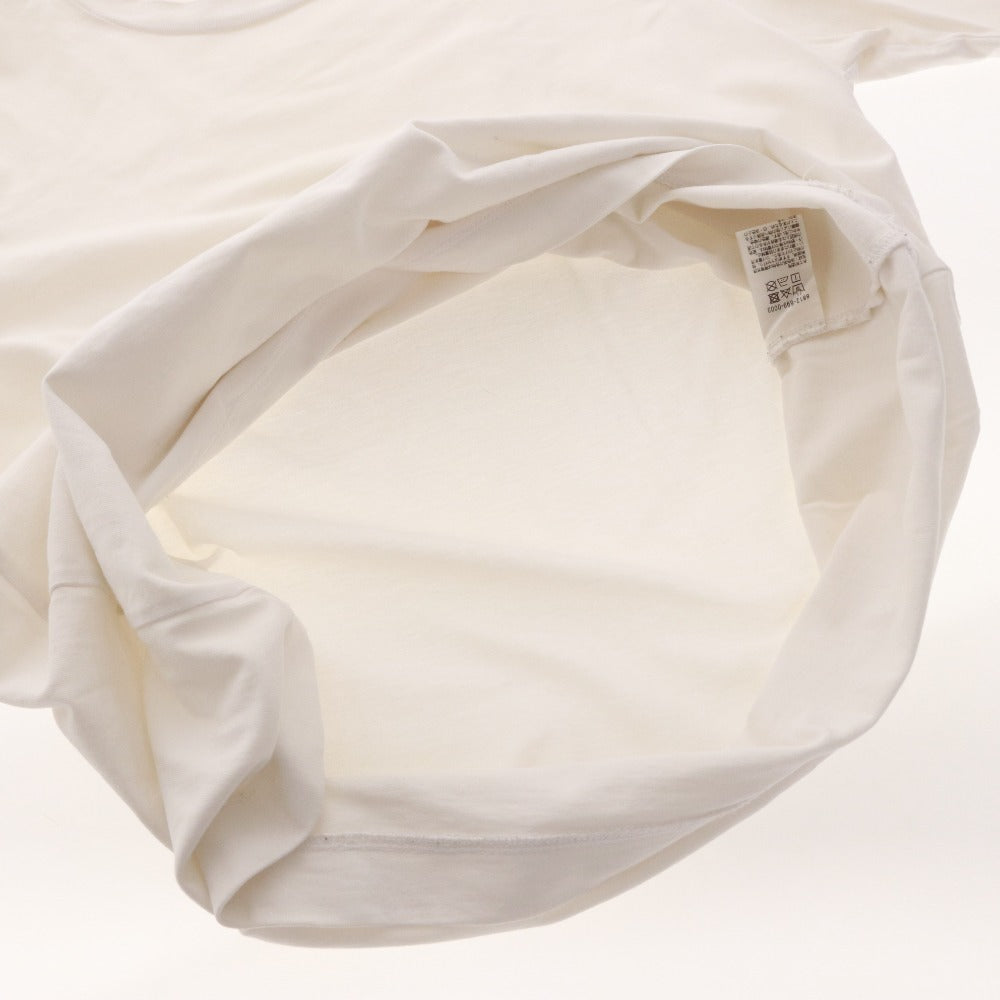 ■ ロエフ カットソー 長袖 トップス 無地 シンプル レディース ホワイト