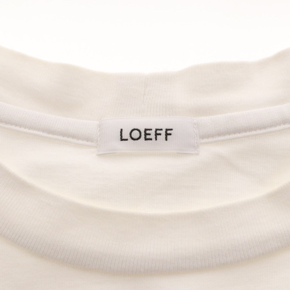 ■ ロエフ カットソー 長袖 トップス 無地 シンプル レディース ホワイト