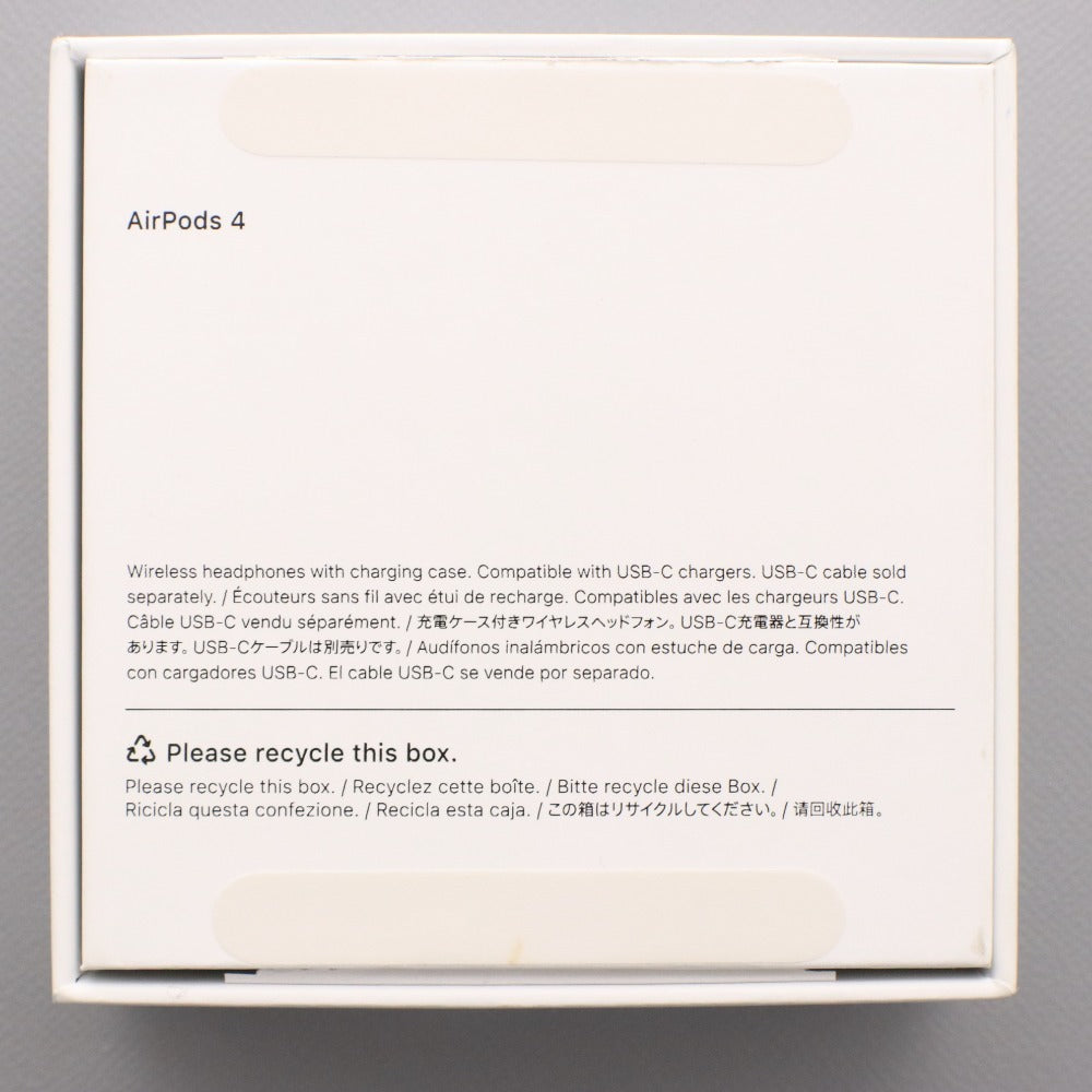 ■ Apple AirPods 4 MXP63J/A モデル A3050 A3053 A3058 イヤホン 第四世代 ワイヤレス 通電確認済み 箱付き